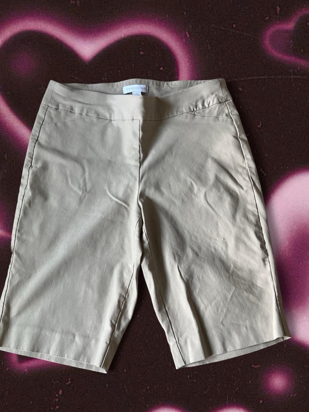 Charter Club Light Beige Women's Bermuda Shorts